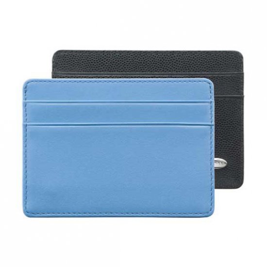 Dress Wallet Black Caviar With Blue - Click Image to Close